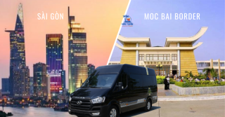 Moc Bai Border To Ho Chi Minh Private Limousine 9 Seater